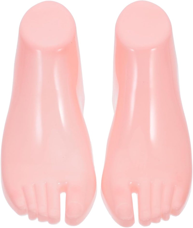 OUNONA Footies Socks for Women Foot Mannequin Display Stand Sock Foot Model Mannequin - Image 1